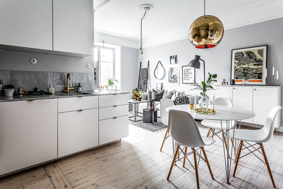 Mẫu nhà chung cư 40m2 phong cách Scandinavian