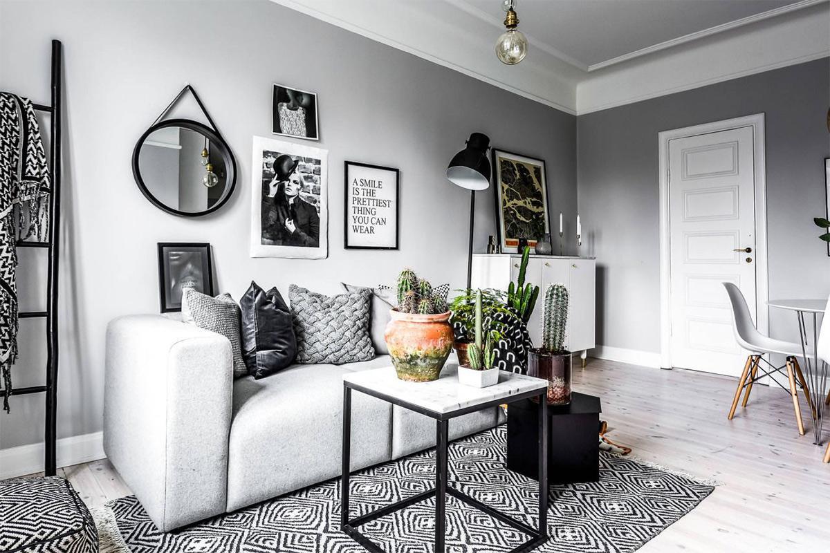 Mẫu nhà chung cư 40m2 phong cách Scandinavian