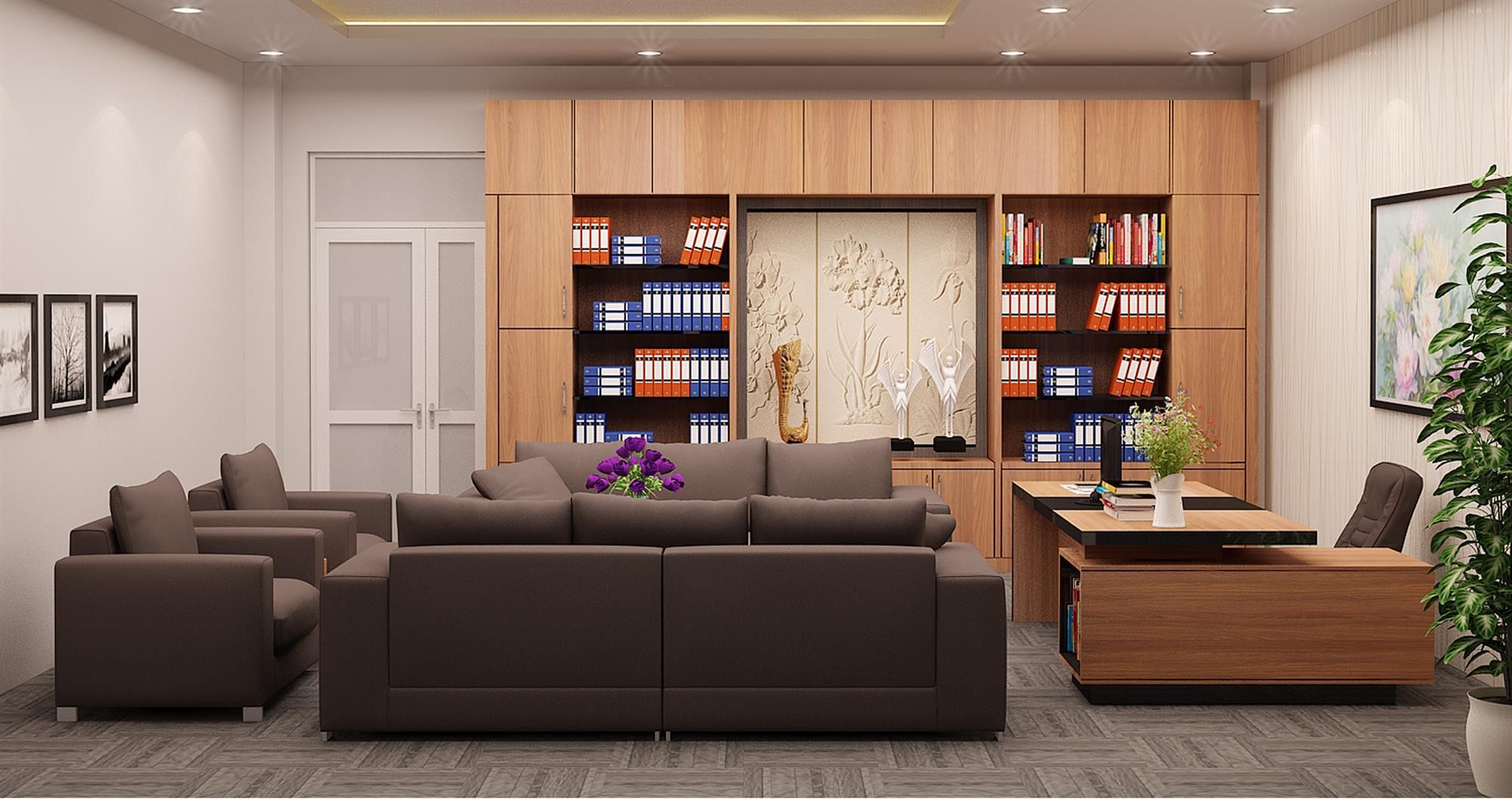 Bàn làm việc giám đốc cho không gian hiện đại